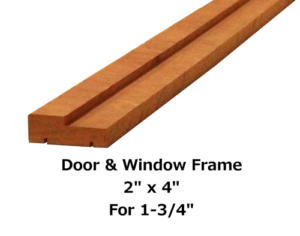 Door / Window Frame Leg (4") for 1 3/4" Thick Doors / Windows