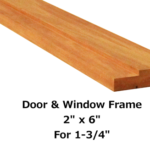 Door / Window Frame Leg (6") for 1 3/4" Thick Doors / Windows