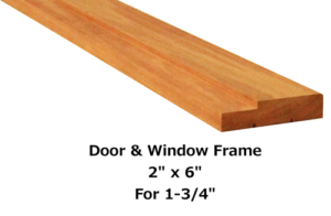 Door / Window Frame Leg (6") for 1 3/4" Thick Doors / Windows